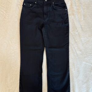 Stretch croped straight leg Zara black Denim Pants size 8